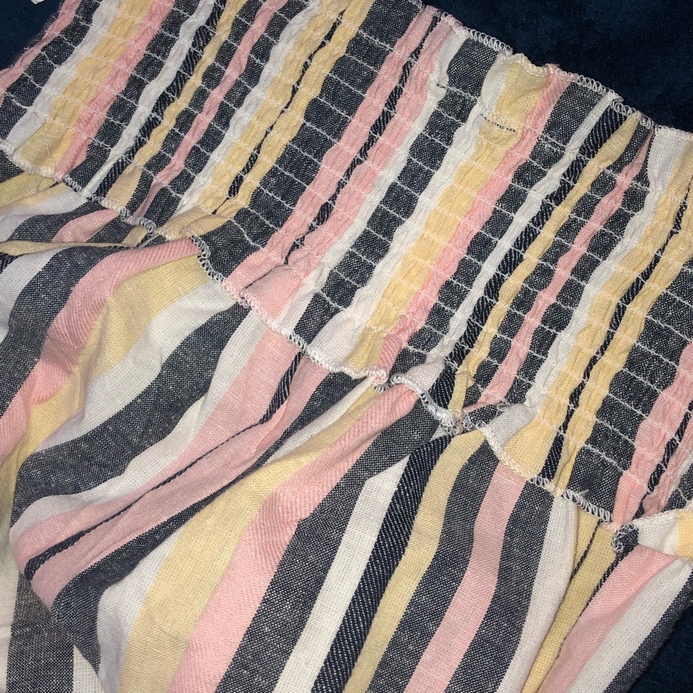 Stripped Wide leg pants